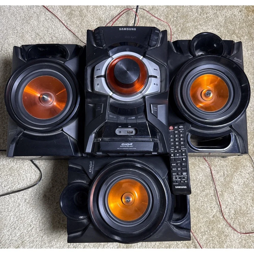 Samsung Giga Sound Blast System MX-E650CB Sound System W/ Subwoofer & Remote